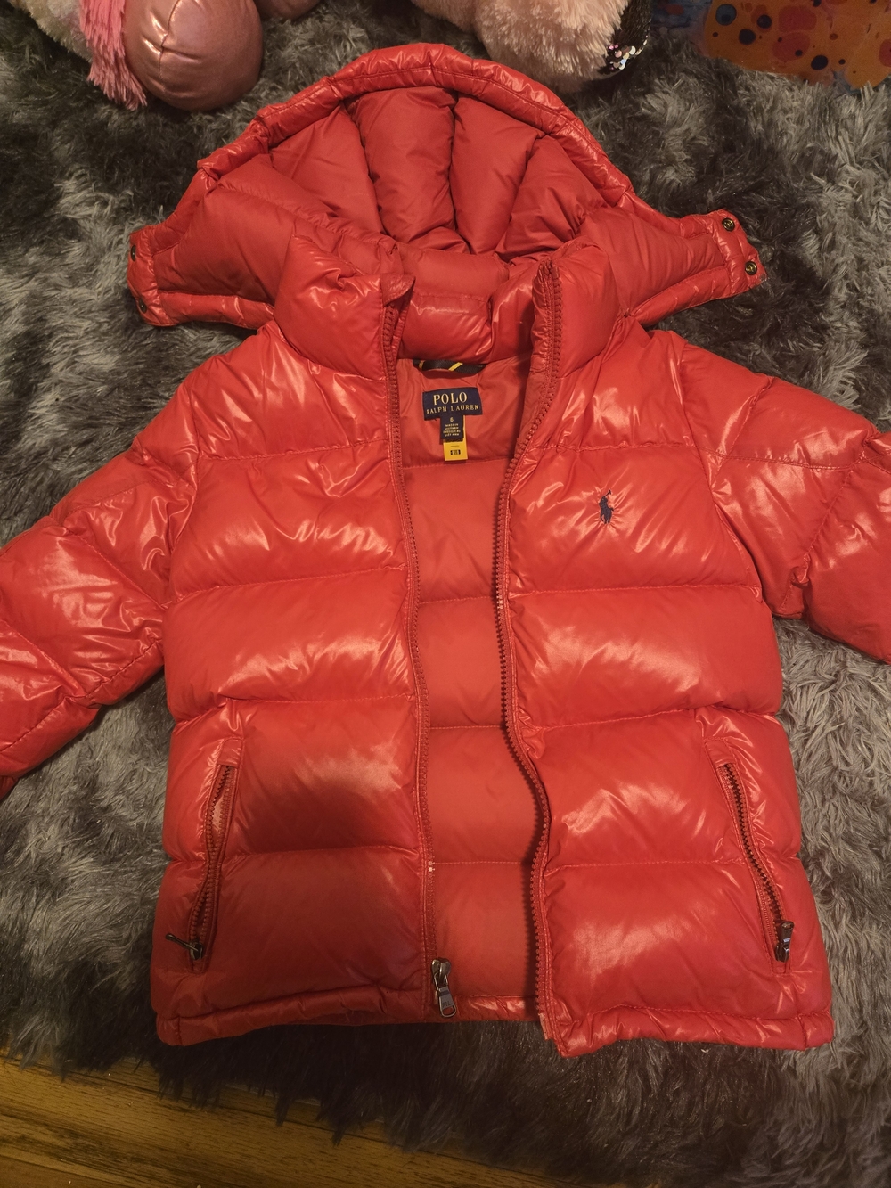 Polo by Ralph Lauren Red Puffer Jacket for Kids